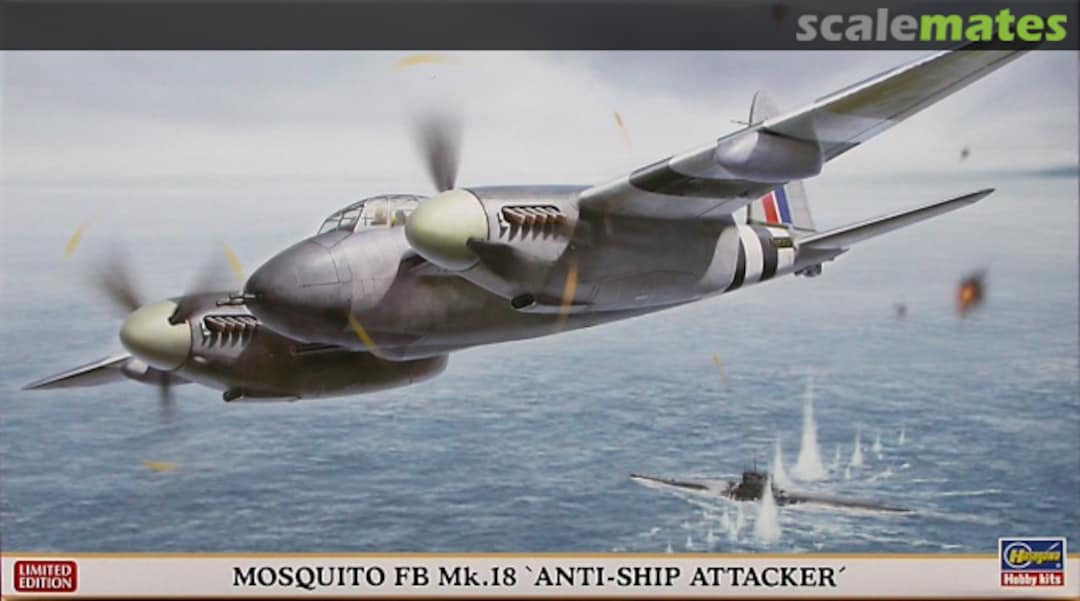 Boxart Mosquito FB Mk.18 'Anti-Ship Attacker' 02024 Hasegawa Boxart Mosquito FB Mk.18 'Anti-Ship Attacker' 02024 Hasegawa