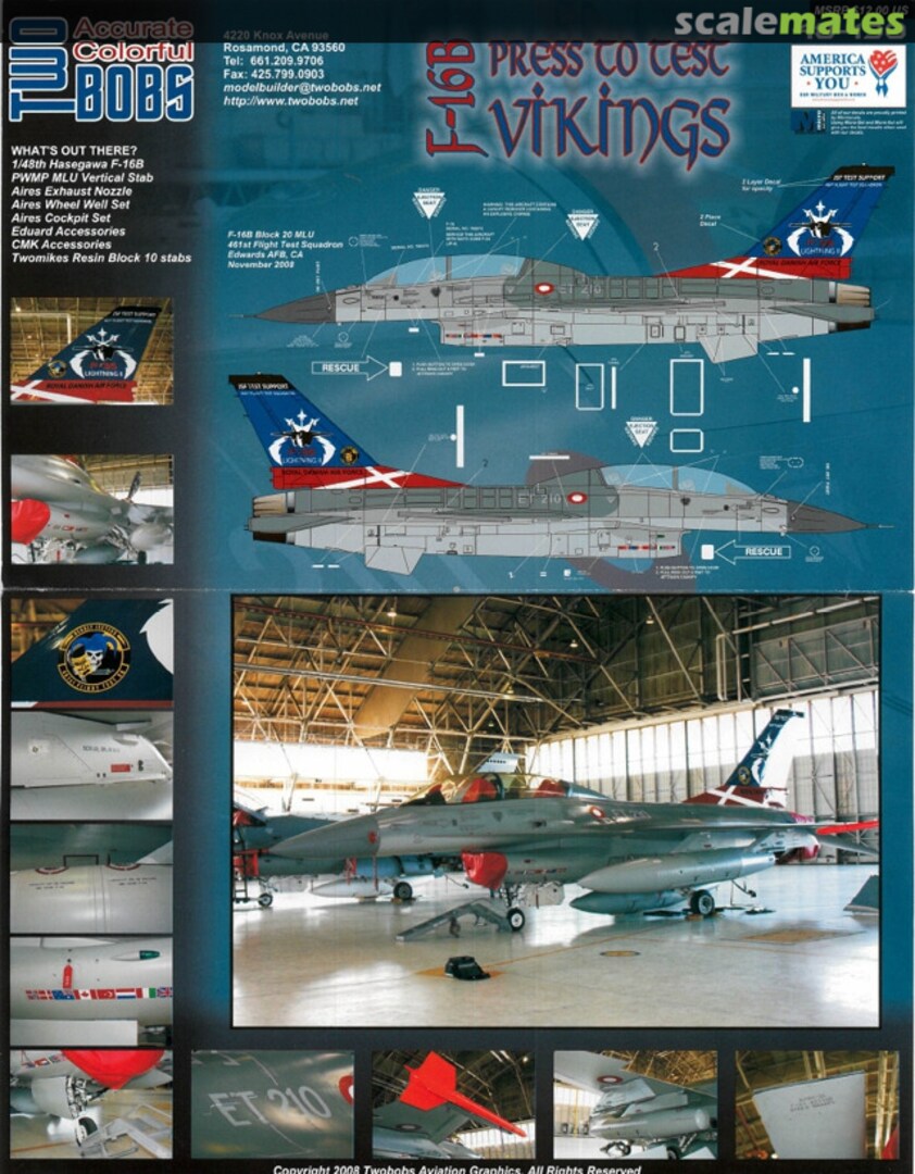 Boxart F-16B Press to Test Vikings 48-190 TwoBobs Aviation Graphics Boxart F-16B Press to Test Vikings 48-190 TwoBobs Aviation Graphics