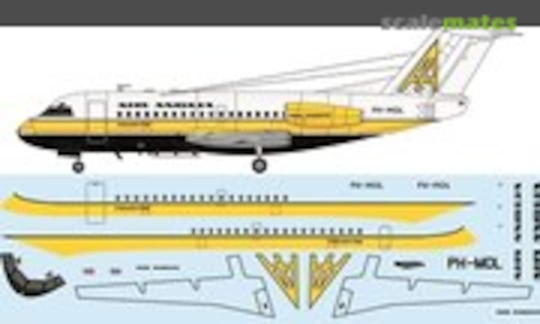 1:144 Fokker F-28-1003 Fellowship (F-RSIN FRP4088)