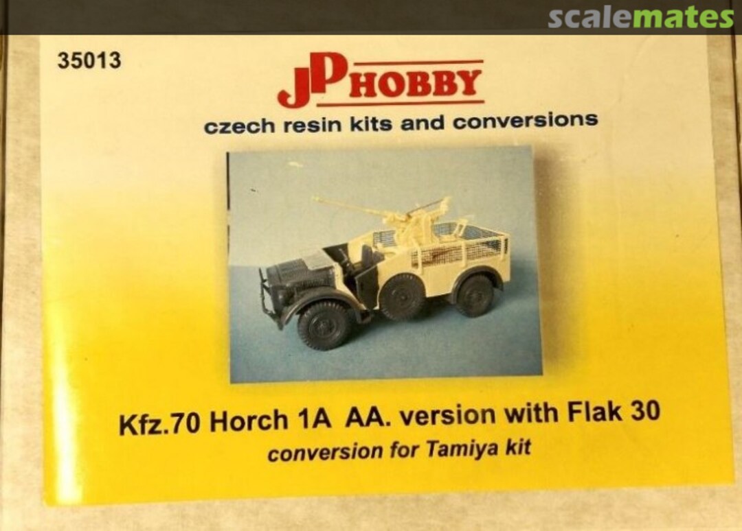 Boxart Kfz. 70 Horch 1A AA. version with Flak 30 35013 JP Hobby Boxart Kfz. 70 Horch 1A AA. version with Flak 30 35013 JP Hobby