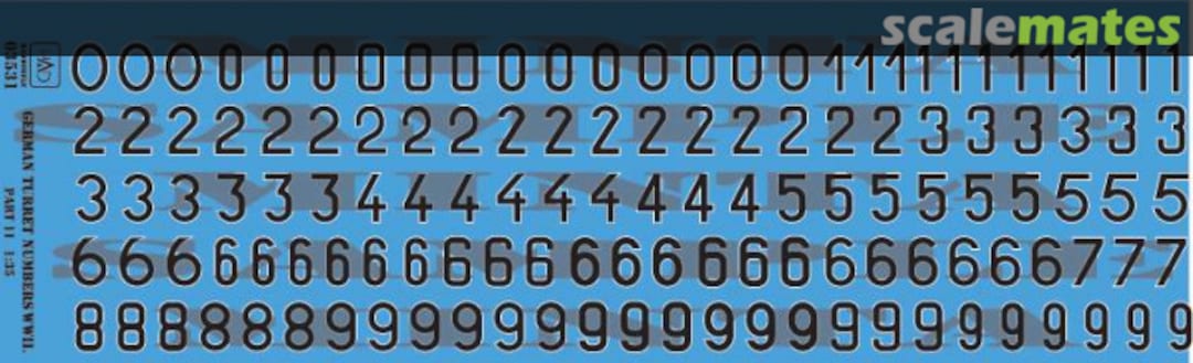 Boxart German WW2 turret numbers Part 11 035031 HADmodels Boxart German WW2 turret numbers Part 11 035031 HADmodels