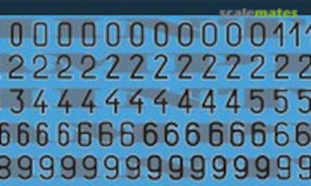 1:35 German WW2 turret numbers Part 11 (HADmodels 035031) 035031