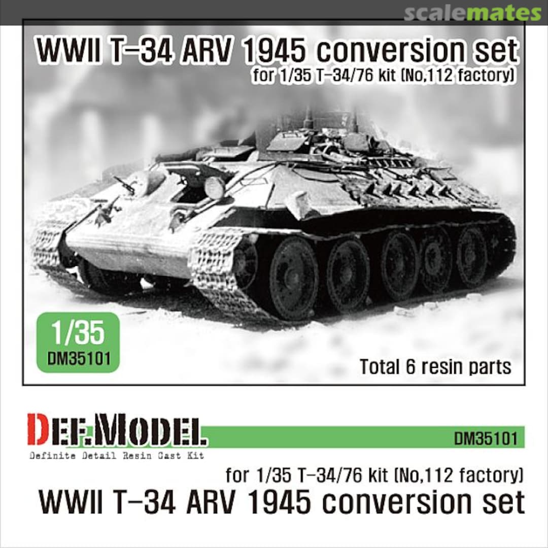 Boxart WWII T-34 ARV 1945 conversion set DM35101 Def.Model Boxart WWII T-34 ARV 1945 conversion set DM35101 Def.Model