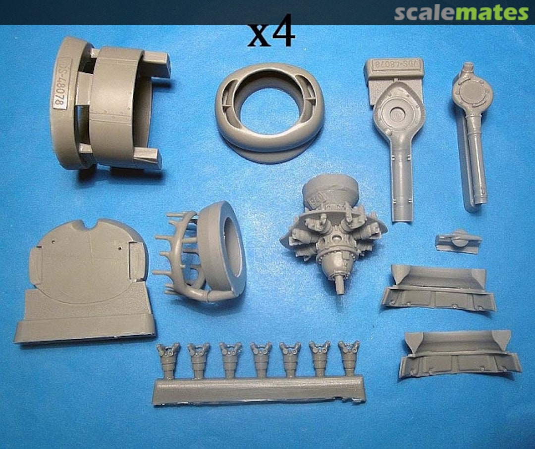 Boxart B-24 Liberator Engines, Cowls, and Turbosupercharges 48-073 Vector Boxart B-24 Liberator Engines, Cowls, and Turbosupercharges 48-073 Vector