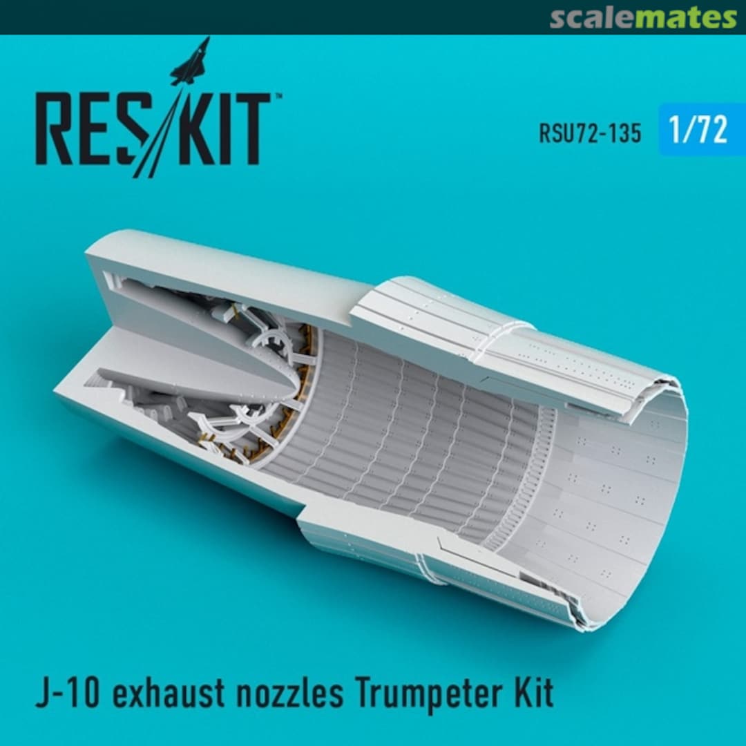 Boxart J-10 - exhaust nozzles RSU72-0135 ResKit Boxart J-10 - exhaust nozzles RSU72-0135 ResKit