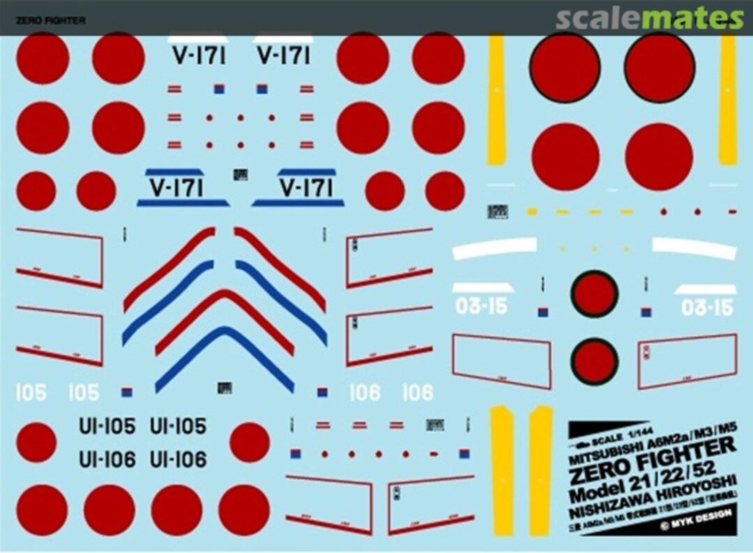 Boxart Zero Fighter Model 21/22/52 Hiroyoshi Nishizawa 06862 MYK Design Boxart Zero Fighter Model 21/22/52 Hiroyoshi Nishizawa 06862 MYK Design