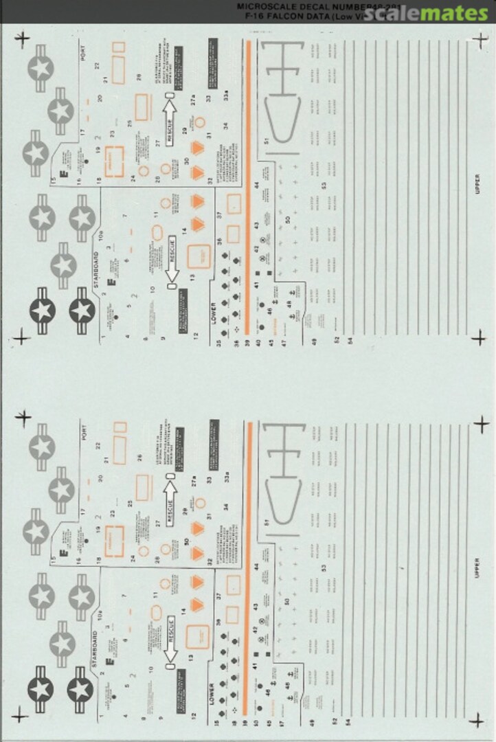 Boxart F-16 Falcon Data 48-281 Microscale