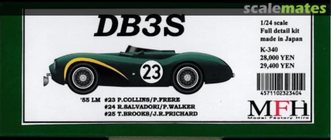 Boxart Aston Martin DB3S K-340 Model Factory Hiro Boxart Aston Martin DB3S K-340 Model Factory Hiro