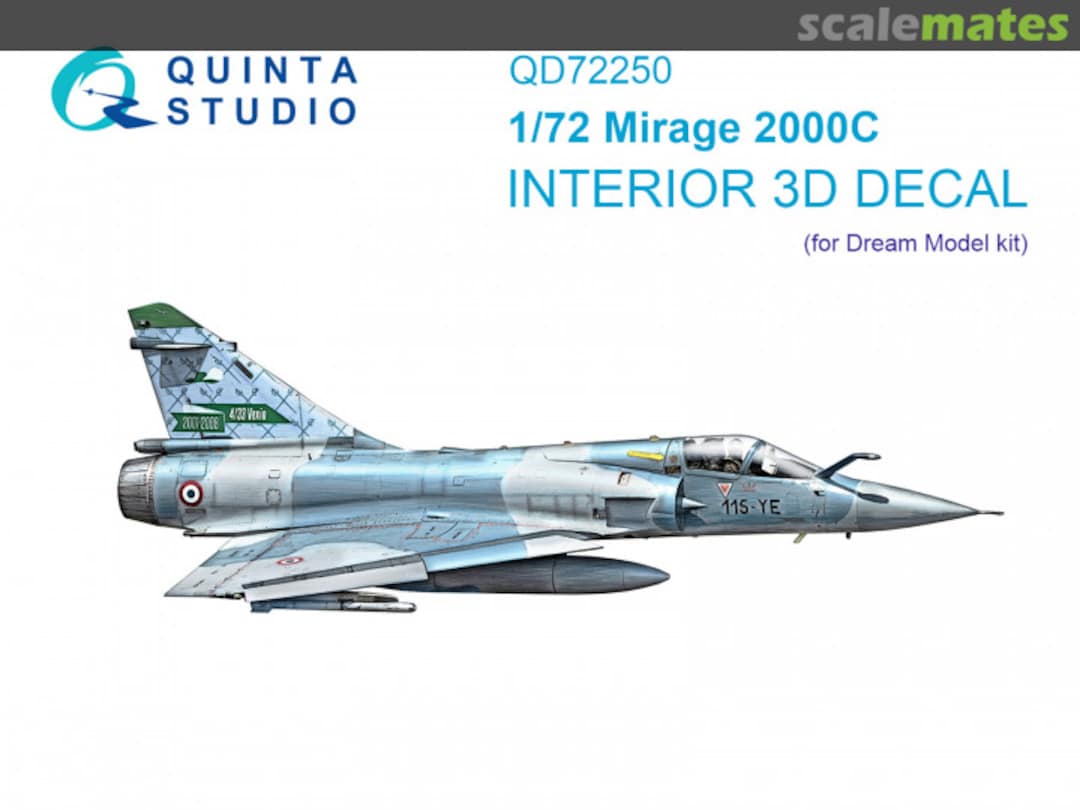 Boxart Mirage 2000C interior 3D decals QD72250 Quinta Studio Boxart Mirage 2000C interior 3D decals QD72250 Quinta Studio