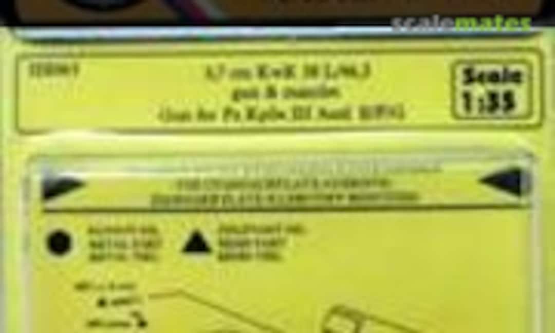 1:35 Gun Barrel - 3.7cm KwK 38 L/46.5 Gun & Mantlet (CMK HB063)