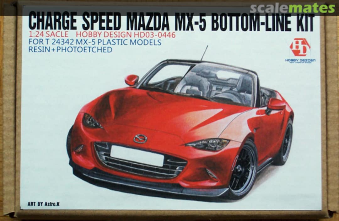 Boxart Charge Speed Mazda MX-5 Bottom-Line Detail-up Set for Tamiya HD03-0446 Hobby Design