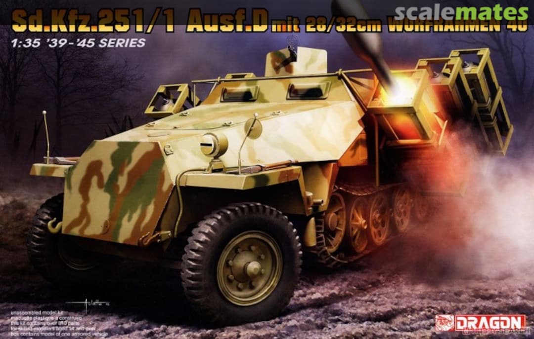 Boxart Sd.Kfz.251/1 Ausf. D w/ 28/32cm Wurfrahmen 40 6861 Dragon Boxart Sd.Kfz.251/1 Ausf. D w/ 28/32cm Wurfrahmen 40 6861 Dragon