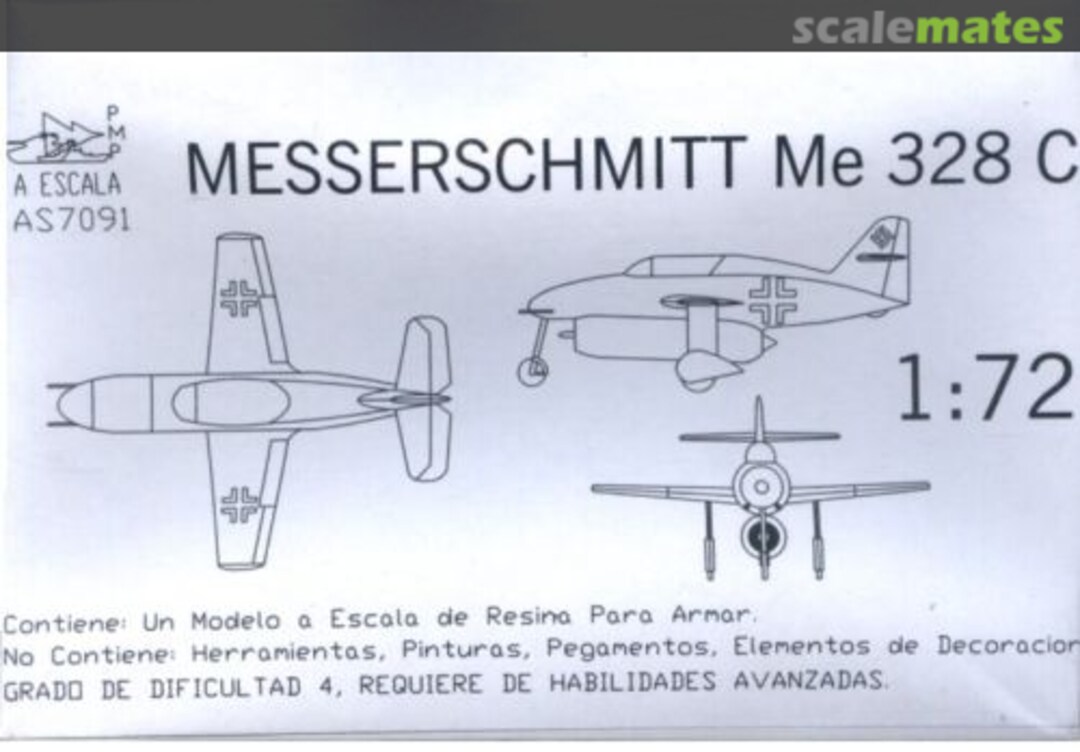 Boxart MESSERSCHMITT Me 328 C AS7091 AESCALA