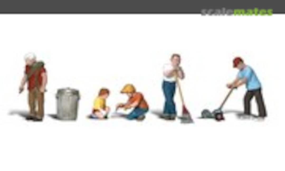 1:87 Lawn Workers (Woodland Scenics A1915)