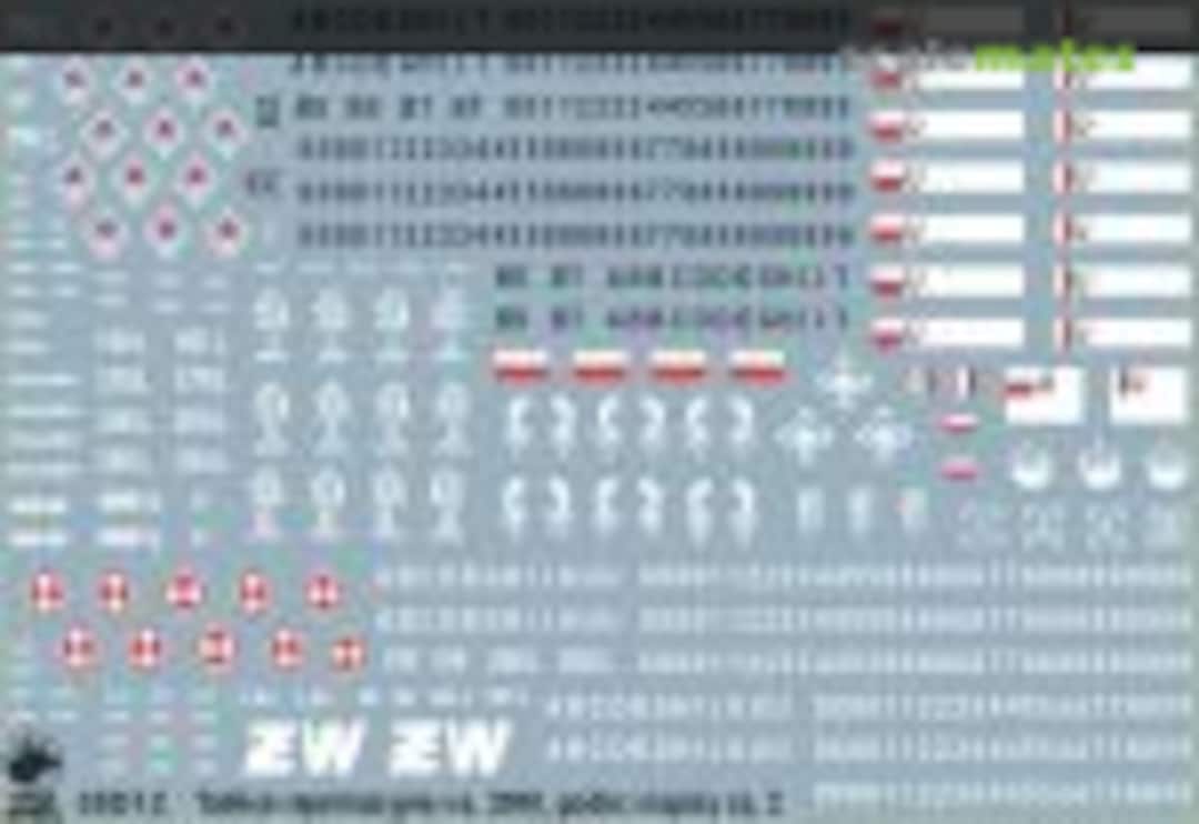 Boxart Polish Army vehicle Registration numbers 2000 pattern unit insignia & stencils vol.2 35D12 ToRo Model