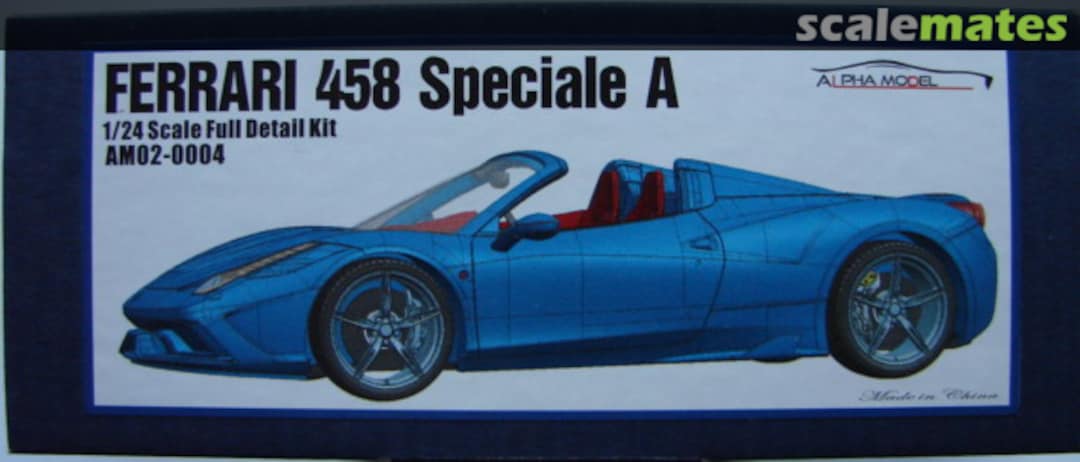 Boxart Ferrari 458 Speciale A AM02-0004 Alpha Model