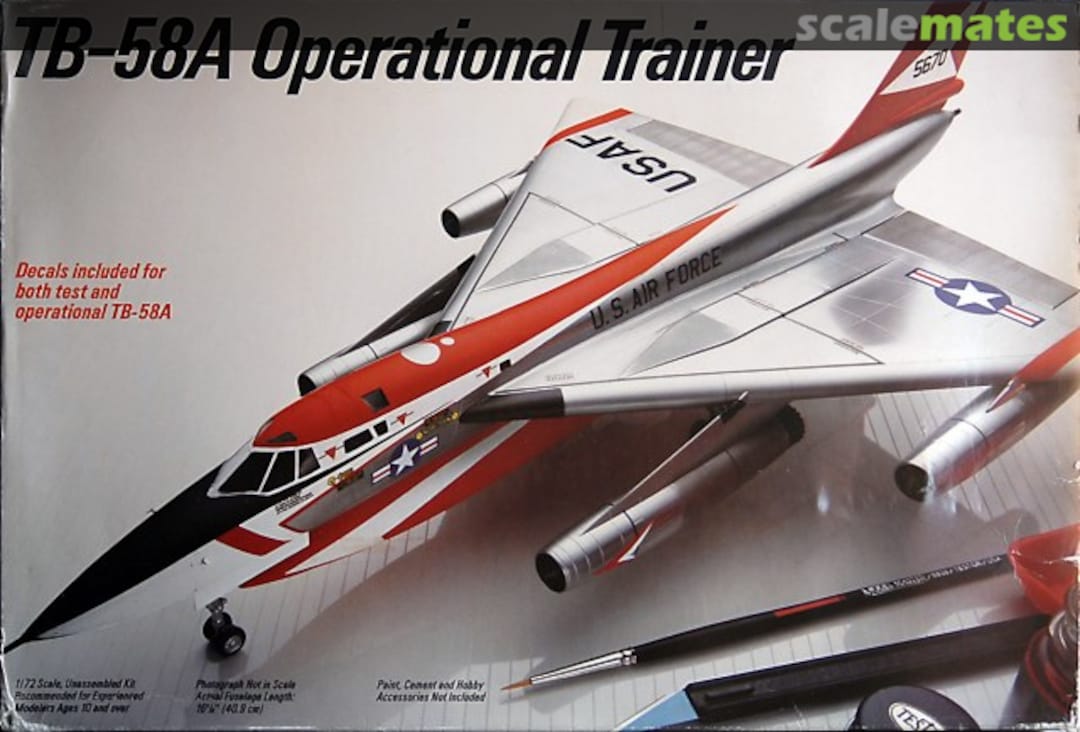Boxart TB-58A Operational Trainer 676 Testors Boxart TB-58A Operational Trainer 676 Testors