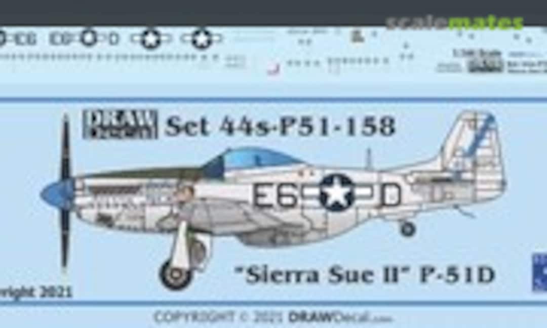1:144 “Sierra Sue II” P-51D (Draw Decal 44-P51-158) 44-P51-158