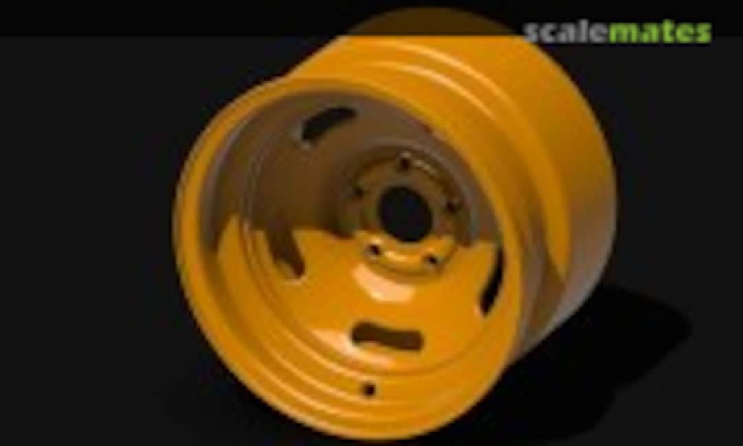 1:24 Wheels (NASCAR type tires + 5-beans rims) (scalecars.online SCO-R075) SCO-R075