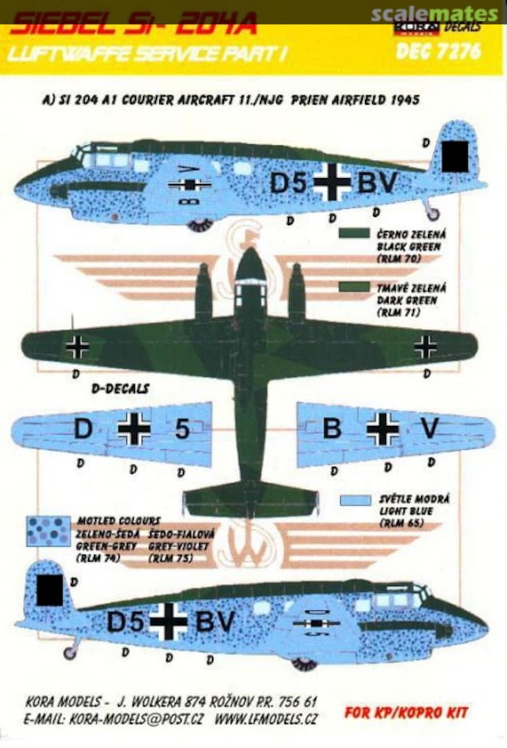 Boxart Siebel Si-204A DEC7276 Kora Models Boxart Siebel Si-204A DEC7276 Kora Models