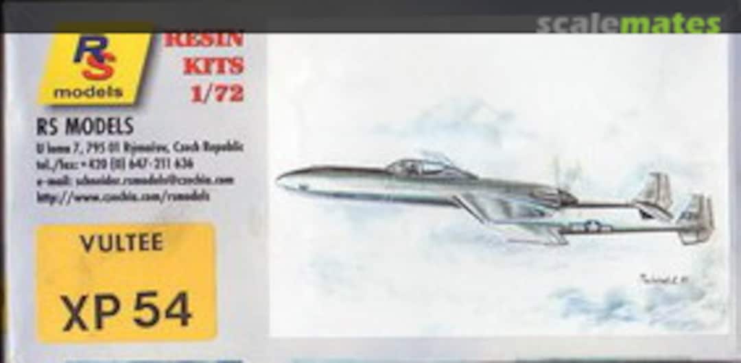 Boxart Vultee XP-54  RS Models