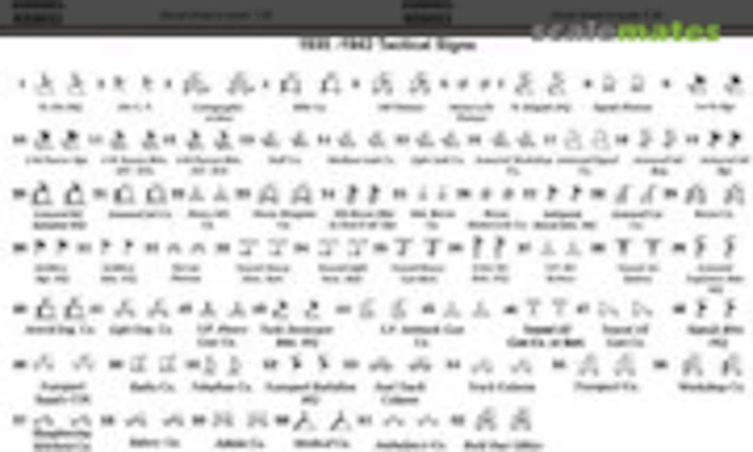 1:35 German Tactical symbols WWII. 1935-1942 part 1 (HADmodels 035033) 035033