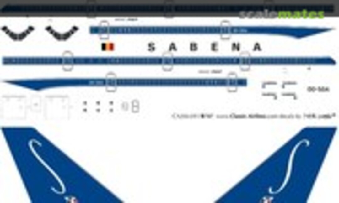 1:200 Sabena 747-2 (delivery) (Classic Airlines CA200-097) CA200-097