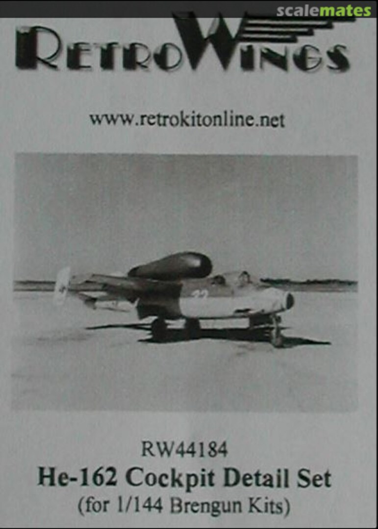 Boxart He-162 Cockpit Detail Set RW44184 RetroWings Boxart He-162 Cockpit Detail Set RW44184 RetroWings