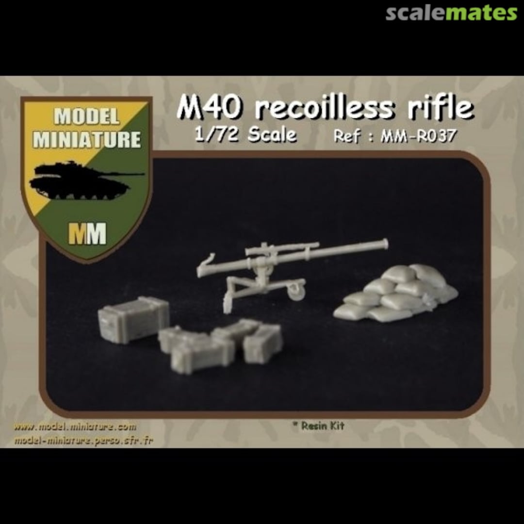 Boxart M40 Recoilless Rifle MM-R037 Model Miniature Boxart M40 Recoilless Rifle MM-R037 Model Miniature