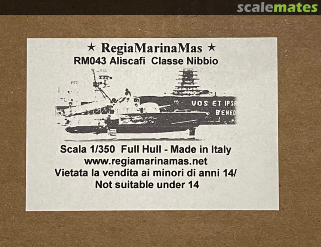 Boxart Aliscafi Classe Nibbio RM043 Regia Marina M.A.S. Models