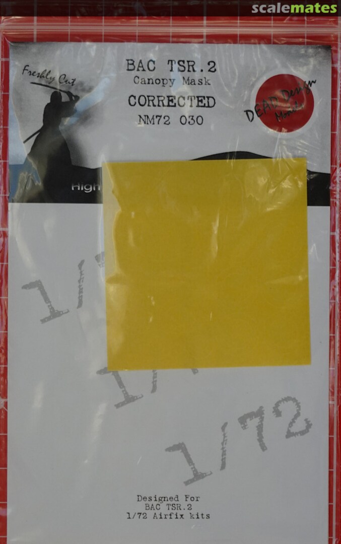 Boxart BAC TSR.2 - Canopy Mask (CORRECTED) NM72030 DEAD Design Models Boxart BAC TSR.2 - Canopy Mask (CORRECTED) NM72030 DEAD Design Models