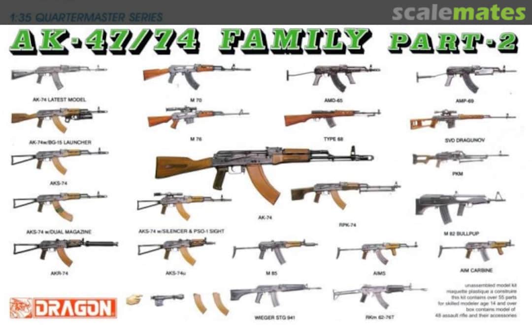 Boxart AK-47/74 Family Part-2 3805 Dragon Boxart AK-47/74 Family Part-2 3805 Dragon