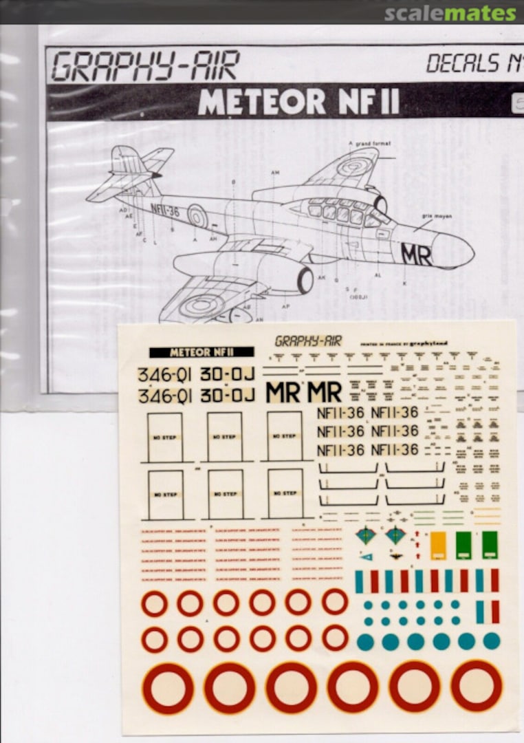 Boxart Meteor NF II Decal No6 Graphy-Air Boxart Meteor NF II Decal No6 Graphy-Air