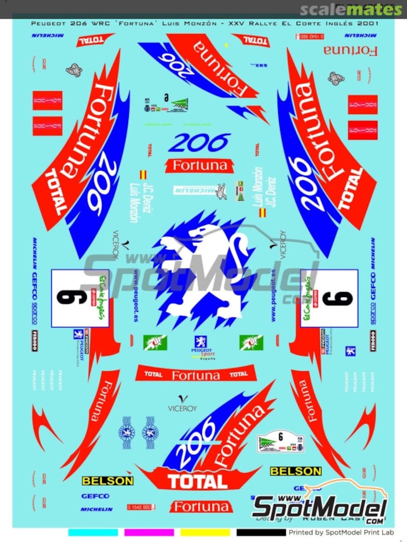 Boxart Peugeot 206 WRC sponsored by Fortuna #6 PLB2-470365 Print Lab Decals Boxart Peugeot 206 WRC sponsored by Fortuna #6 PLB2-470365 Print Lab Decals