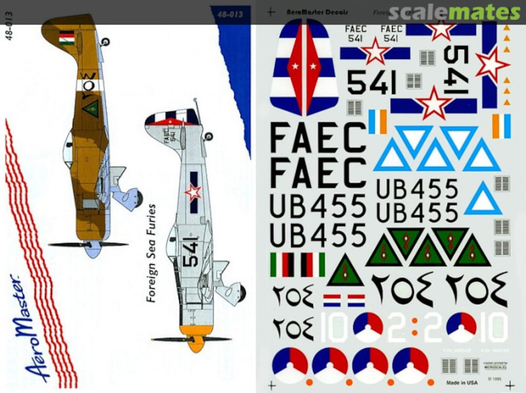 Boxart Foreign Sea Furies 48-013 AeroMaster Boxart Foreign Sea Furies 48-013 AeroMaster
