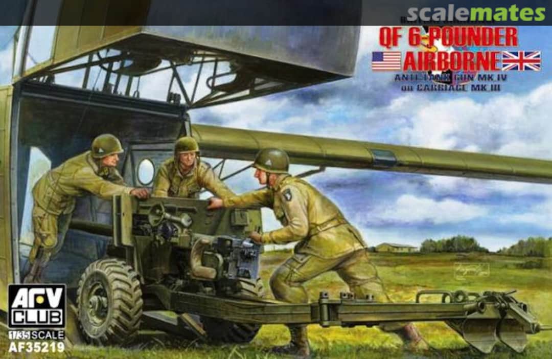 Boxart QF 6 Pounder Airborne AF35219 AFV Club Boxart QF 6 Pounder Airborne AF35219 AFV Club