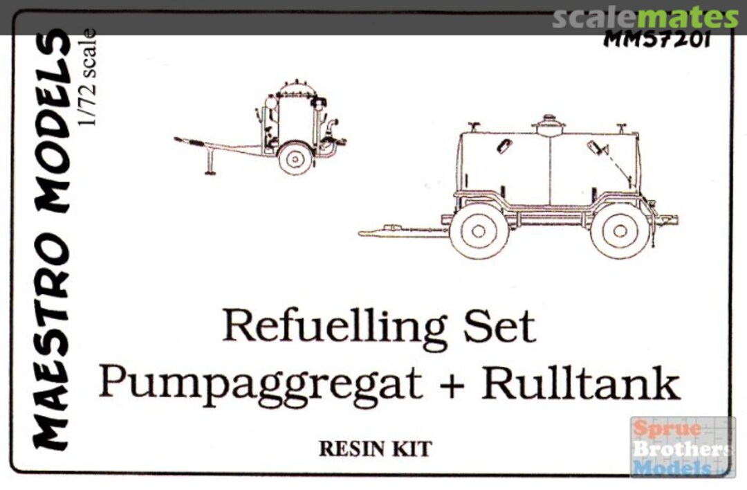 Boxart Refuelling Set (Pumpaggregat + Rulltank) MMS7201 Maestro Models Boxart Refuelling Set (Pumpaggregat + Rulltank) MMS7201 Maestro Models