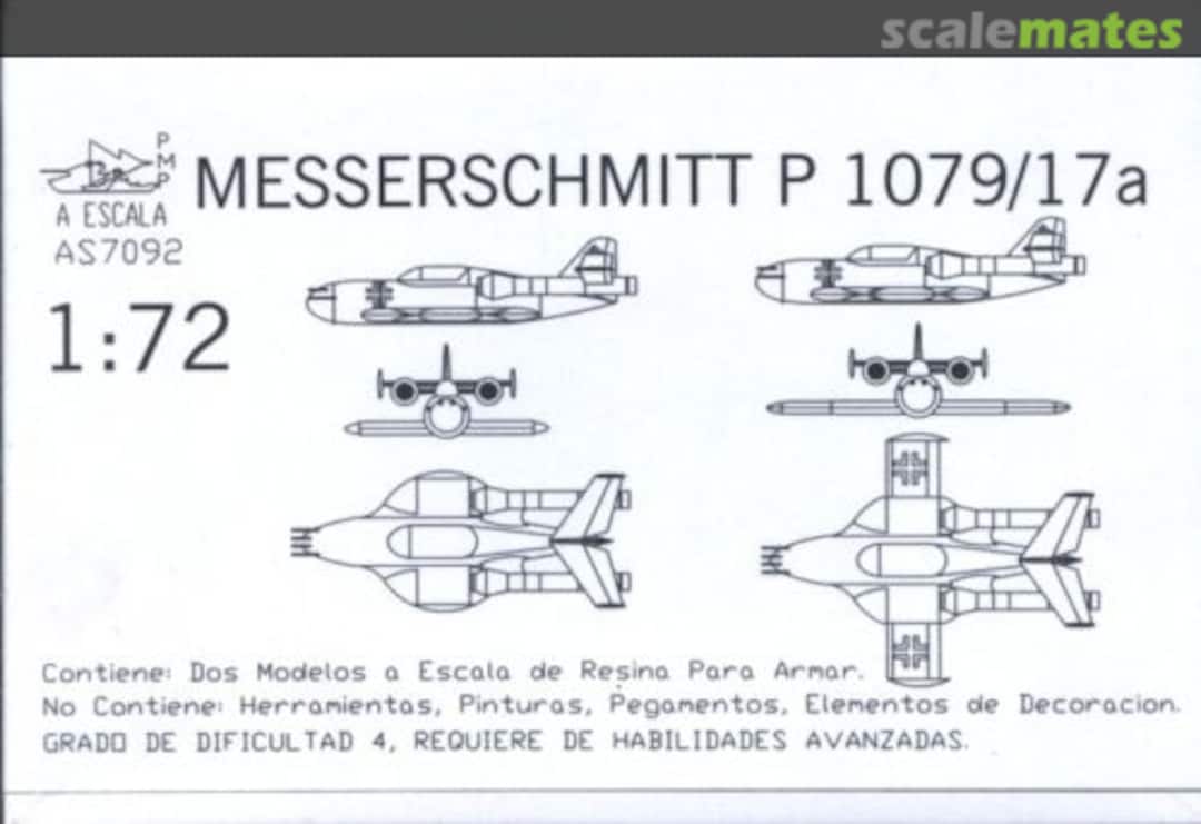 Boxart MESSERSCHMITT P1079/17a AS7092 AESCALA Boxart MESSERSCHMITT P1079/17a AS7092 AESCALA