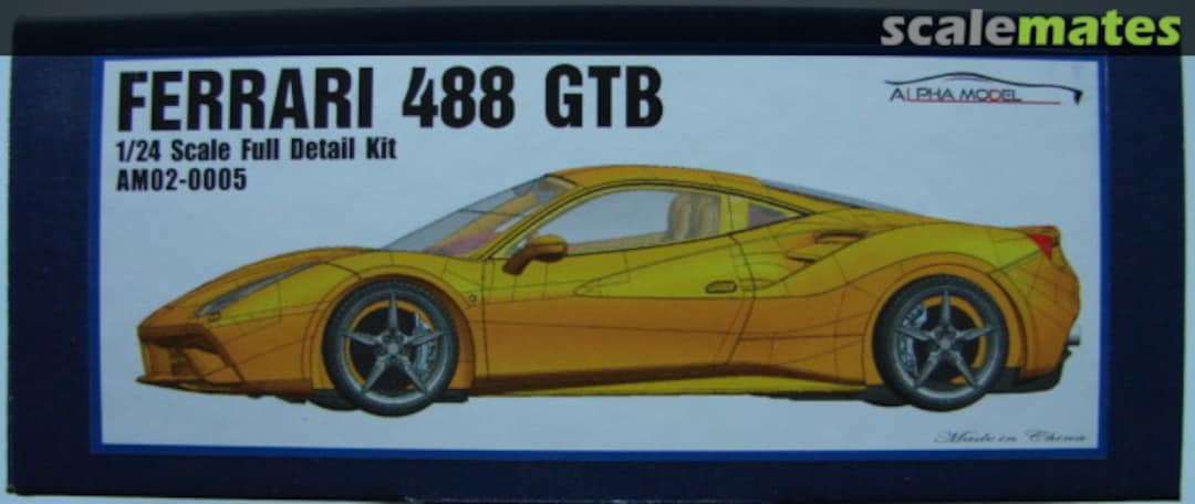 Boxart Ferrari 488 GTB AM02-0005 Alpha Model Boxart Ferrari 488 GTB AM02-0005 Alpha Model