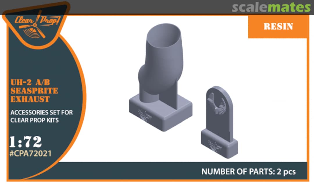 Boxart UH-2 A/B Seasprite resin exhaust CPA72021 Clear Prop! Boxart UH-2 A/B Seasprite resin exhaust CPA72021 Clear Prop!