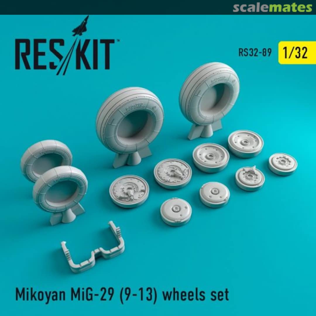 Boxart MiG-29 (9-13) wheels set RS32-0089 ResKit Boxart MiG-29 (9-13) wheels set RS32-0089 ResKit