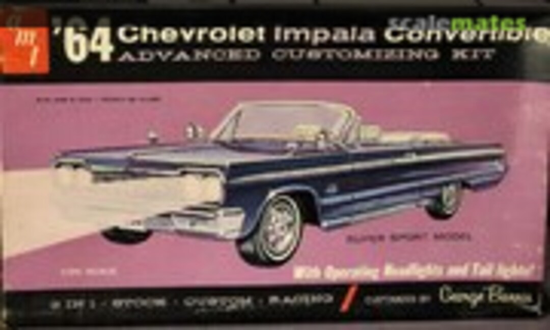 1:25 '64 Chevrolet Impala Convertible (AMT 6714-200)