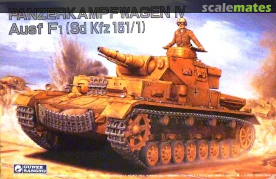 Boxart Panzrkampfwagen IV Ausf F1 M 18 Gunze Sangyo Boxart Panzrkampfwagen IV Ausf F1 M 18 Gunze Sangyo