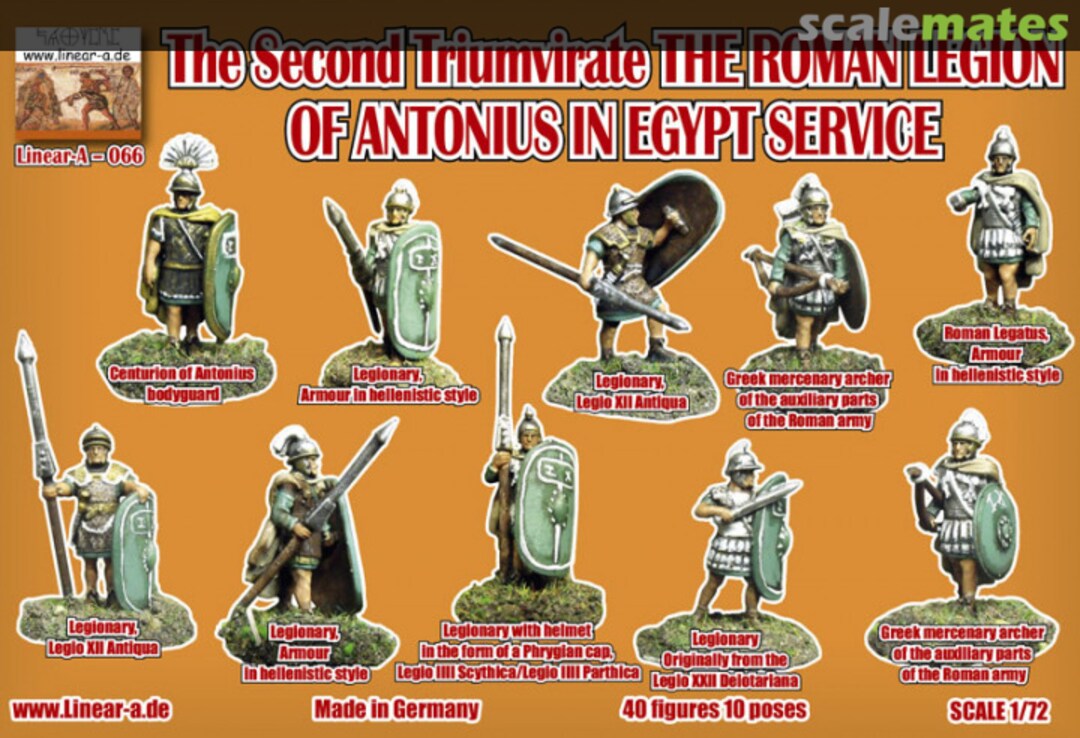 Contents Roman Legion of Antonius in Egyptian service 066 Linear-a Contents Roman Legion of Antonius in Egyptian service 066 Linear-a