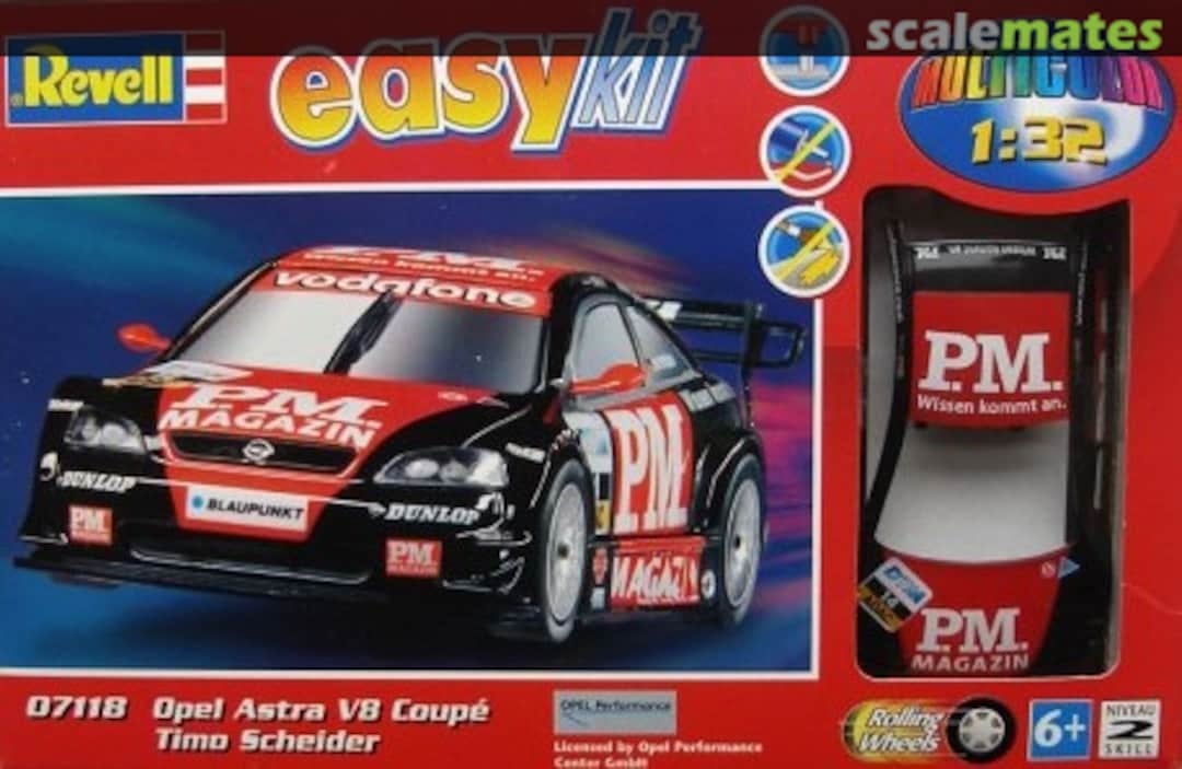 Boxart Opel Astra V8 Coupe DTM Timo Scheider 07118 Revell Boxart Opel Astra V8 Coupe DTM Timo Scheider 07118 Revell