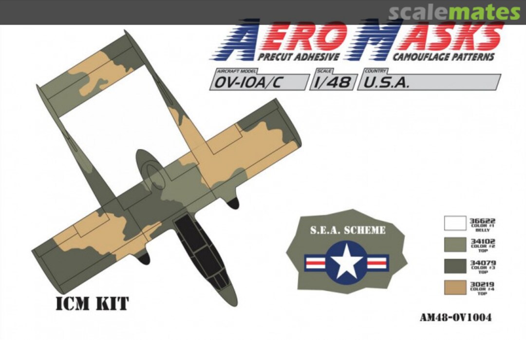 Boxart OV-10A/C USA S.E.A Scheme AM48-OV1004 AeroMasks