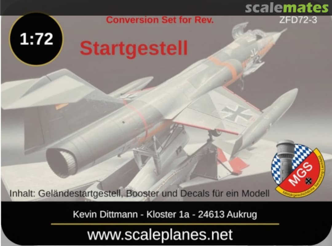 Boxart F-104 G ZELL Startgestell ZFD72-3 Scale Planes by Kevin Dittmann Boxart F-104 G ZELL Startgestell ZFD72-3 Scale Planes by Kevin Dittmann