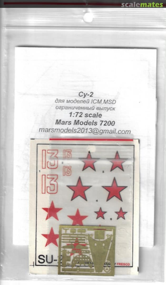 Boxart Su-2 for models ICM, MSD 7200 Mars Models