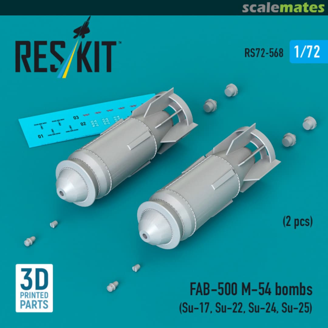 Boxart FAB-500 M-54 bombs RS72-568 ResKit