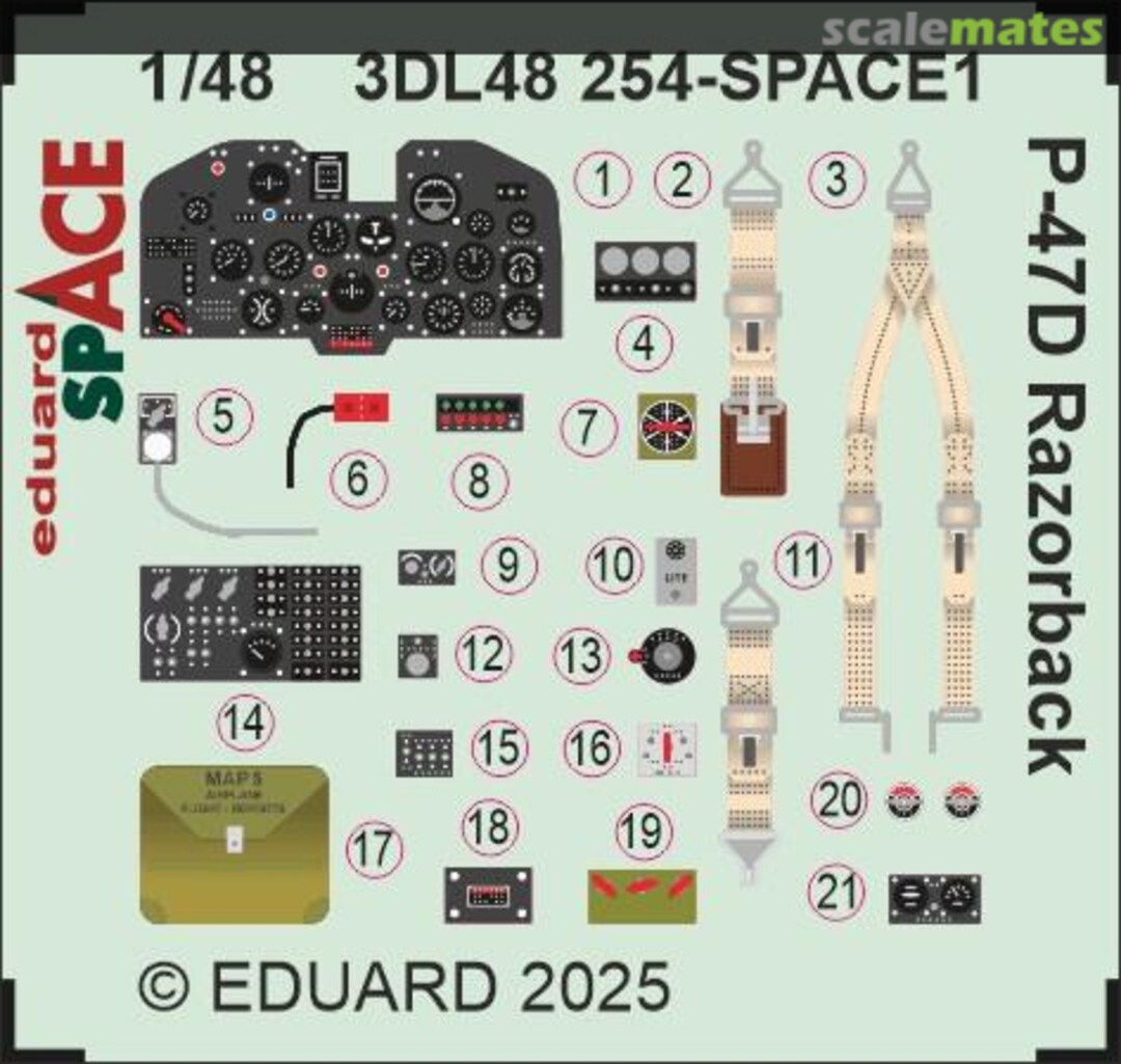 Boxart P-47D Razorback SPACE 1/48 3DL48254 Eduard Boxart P-47D Razorback SPACE 1/48 3DL48254 Eduard